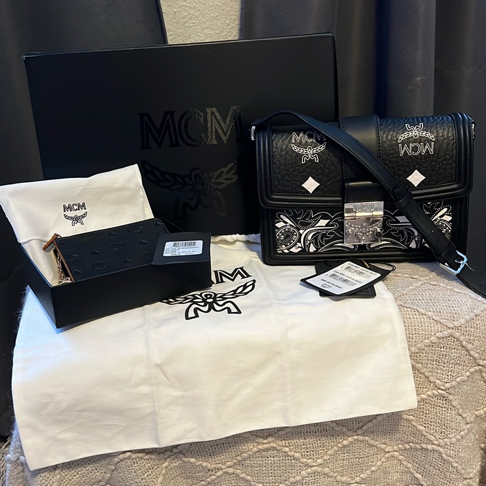 COPY - MCM!! Tracy Small Bandana Visits AND Mini wallet!! Still in stores! NWT